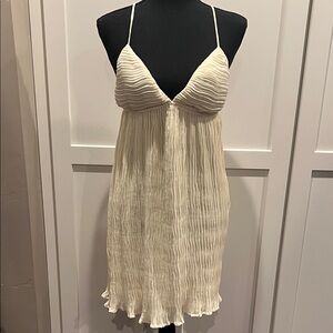 Princess Polly Pale Yellow Mini Dress Size 4